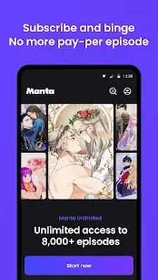 Download Manta: Unlimited Comics (Free Ad MOD) for Android