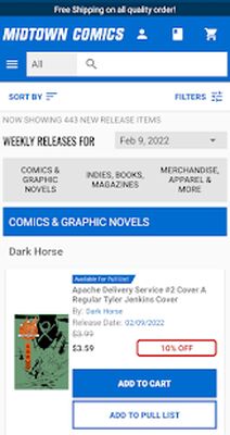 Download Midtown Comics (Free Ad MOD) for Android