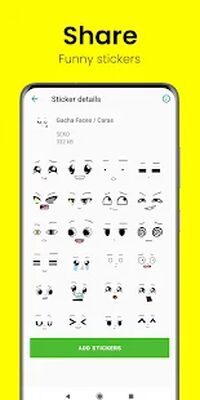 Download Gacha Stickers to chat with friends (Free Ad MOD) for Android