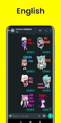 Download Gacha Stickers to chat with friends (Free Ad MOD) for Android