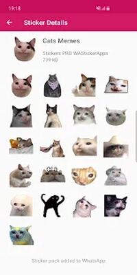 Download Funny Cat Memes Stickers WAStickerApps (Premium MOD) for Android