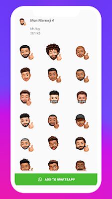Download Memoji Stickers for WhatsApp (Premium MOD) for Android