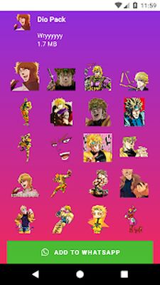 Download JOJO Stickers (Free Ad MOD) for Android