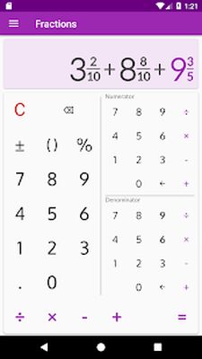 Download Fractions: calculate & compare (Unlocked MOD) for Android