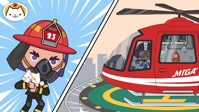 Download Miga Town: My Fire Station (Unlocked MOD) for Android