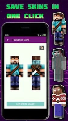 Download Herobrine Skins for Minecraft PE (Premium MOD) for Android