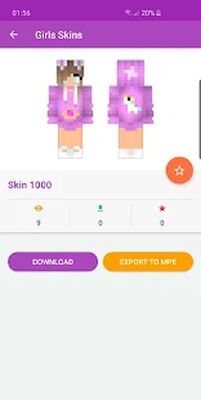 Download Girls Skins (Premium MOD) for Android