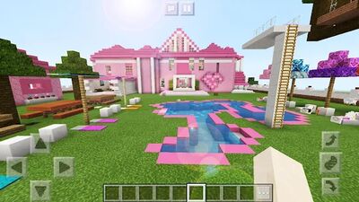 Download Pink House for girls in Minecraft PE (Premium MOD) for Android
