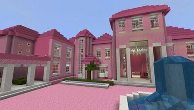 Download Pink House for girls in Minecraft PE (Premium MOD) for Android