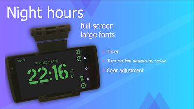 Download Full-screen digital clock. Timer. Alarm clock. (Pro Version MOD) for Android