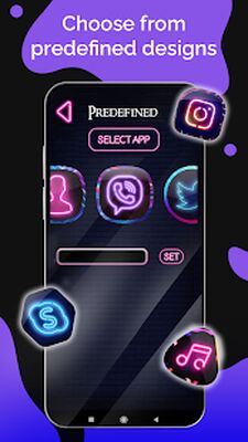 Download Neon Icon Designer App (Pro Version MOD) for Android