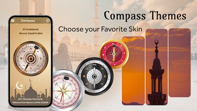 Download MECCA : Compass + Qibla Finder (Free Ad MOD) for Android