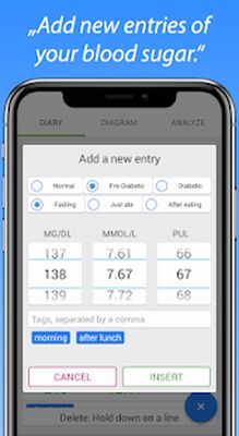 Download Blood Sugar Diary (Pro Version MOD) for Android