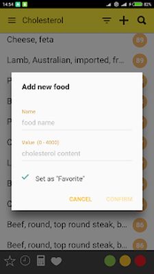 Download Cholesterol Table: diet aid (Unlocked MOD) for Android