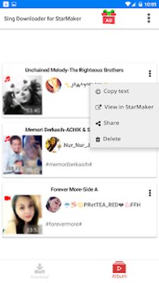Download Sing Downloader for StarMaker (Premium MOD) for Android