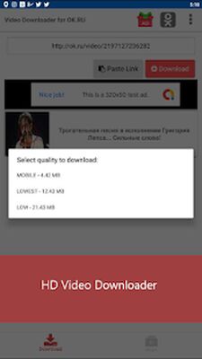 Download Video downloader for ok.ru (Unlocked MOD) for Android