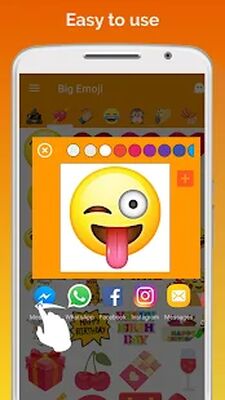 Download Big Emoji, large emojis, stickers for WhatsApp (Premium MOD) for Android