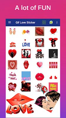 Download Gif Love Sticker (Free Ad MOD) for Android