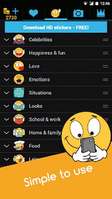 Download Emojidom emoticons for texting (Free Ad MOD) for Android