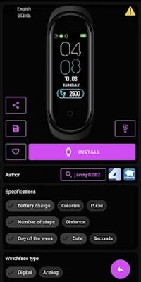 Download Mi Band 4 WatchFaces (Free Ad MOD) for Android