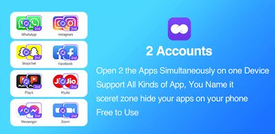 Download 2Accounts (Free Ad MOD) for Android